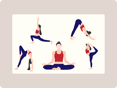 Yoga Character Illustration character character illustration practice yoga yoga yoga character yoga character vector yoga female vector yoga flat vector yoga illustration yoga pose illustration yoga pose vector character yoga poses