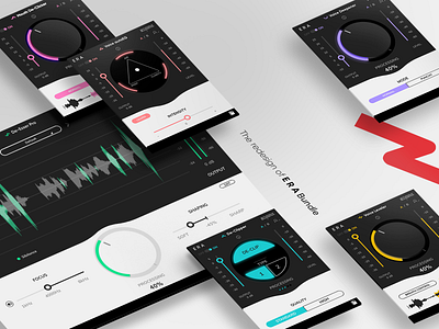 ERA Bundle UI Design accusonus audio colours era music plugin product rainbow sound ui uidesign user interface