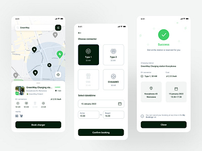 EV charging station booking process booking car charging electric ev fuel recharging reservation station vehicle