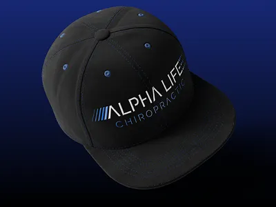 Chiropractic Brand Cap branding cap design illustration logo logo design low poly low polygon polygon logo polygon wolf vector wolf logo