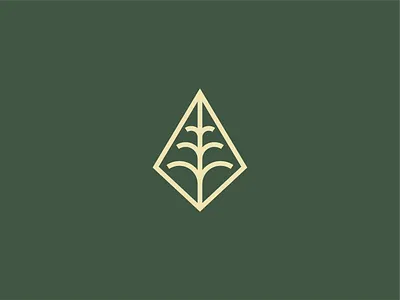 Pine Tree design farm flat icon leaf logo minimal nature pine pine tree plant tree vector