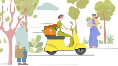Swiggy app use in depth into Indian culture 2d advertisement app branding design graphic design illustrator photoshop swiggy ui ux