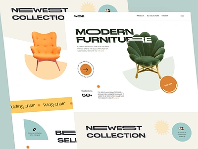 Modern Furniture Store Design chair decor design dribbble e commerce furnish homedecor ikea interior ofspace sofa ui website website design wood