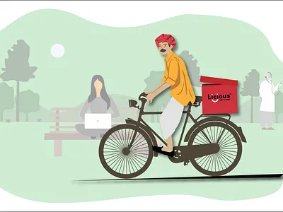 Licious app use in depth into Indian culture 2d advertisement app branding design graphic design illustrator licious photoshop ui ux