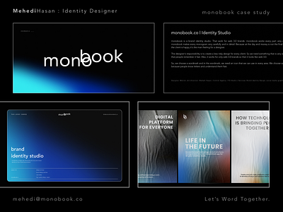 monobook | web 3.0 brand identity studio case study blockchain brand identity brand sign branding crypto decentralized design identity logo logo design logotype marketing startup web 3.0 web3