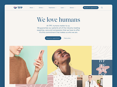 TFP Homepage Hero calm clinic design family fertility gt america health hero homepage human illustration pregnancy significa tfp ui ux webdesign website woman wulkan display