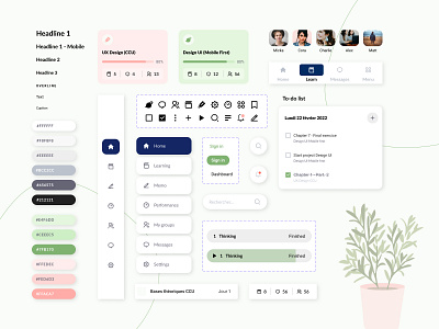 OINIT - E-learning branding dashboard design design system graphic design illustration ui ux