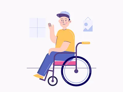 Hello there 👋 artwork colors disability disable diversity hello illustration illustration art love special special needs team vector