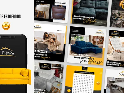 Social Media Sofa Store adobe photoshop design facebook graphic design illustration instagram logo post social media ui