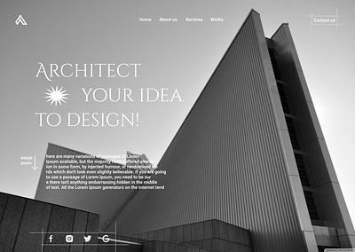 Modern User Interface For Architect adobexd animation app design figma illustration logo ui ux