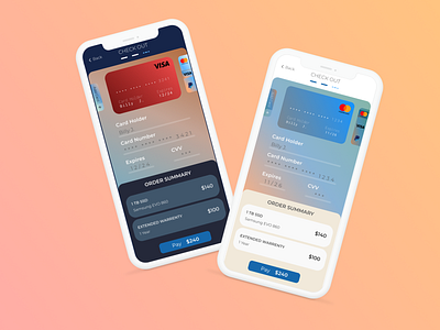 Credit Card Checkout Challenge app branding colorful credit card dailyui dark mode design figma gradient illustrator lightmode trending ui ux xd