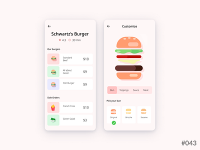 Daily UI #043 of 100 - Food/Drink Menu app application branding dailyui dailyui043 design drink drinkmenu food foodmenu illustration learn logo ui ux uxui web design