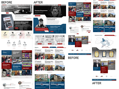 Website redesign for a Christian Charity Organisation design redesign ui