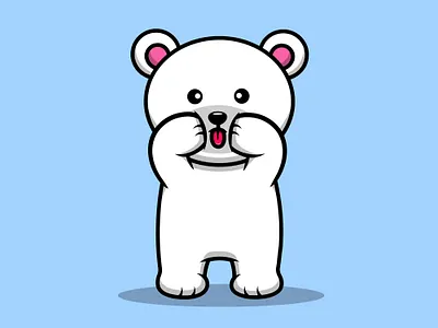 Cute Polar Bear Annoying character