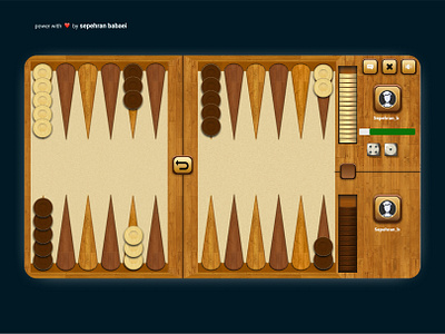 backgammon game just adobe XD ;) adobe xd backgammon backgamon design designui figma game gamification illustration sepehran ui vector