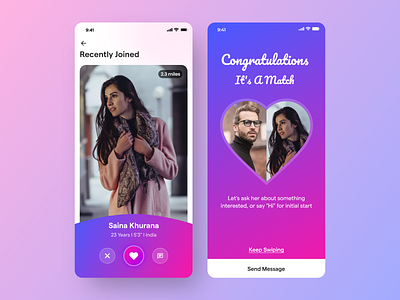 Catch App adobe xd app app design date dating dating app design finder love matching message mobile app design partner social app thank you tinder typography ui ui design valentine