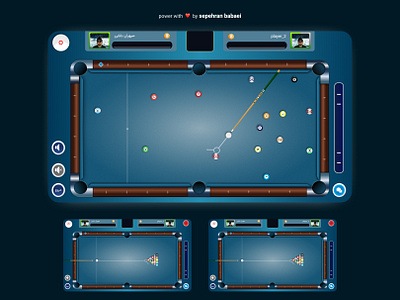 billiard game just adobe xd 8 8 bal 8 ball 8 ball adobe xd ball billiard design figma game gamfication gamification illustration sepehran ux