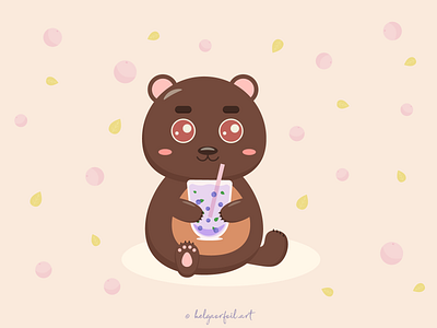 bear animals animals art bear bear art berry cartoon character cartoon style character cute cute art cute character cute style flat flat illustration illustration kawaii kawaii style kids illustration vector