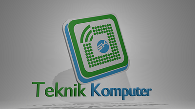 3D Modeling of Computer Engineering Major Logo 3d illustration logo