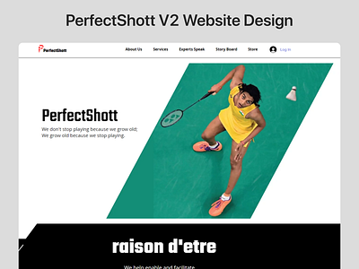 PerfectShott V2 Website Design 3d animation branding design graphic design illustration logo motion graphics ui ux vector website website design yamparala rahul yamparalamedia