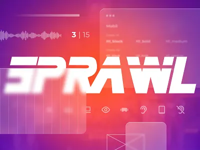 Sprawl project landing page music ui ux web web design web site webdesign yandex practicum yandex praktikum
