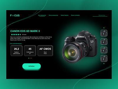 Exploration - Photography & Camera ui website