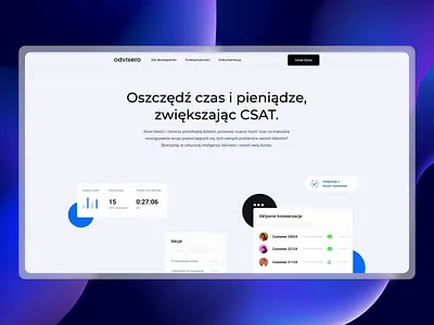 Advisero Enterprise Landing 2022 trends app appdesign best branding chat dark design designer illustration landing page light logo trend ui ux web website