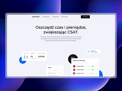 Advisero Enterprise Landing 2022 trends app appdesign best branding chat dark design designer illustration landing page light logo trend ui ux web website