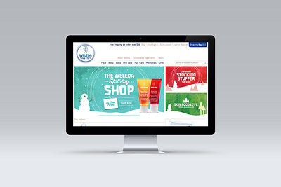 Weleda Holiday Banner Ads branding design digital collage digital photography graphic design illustration logo mixed media ui vector
