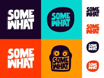 Somewhat Logo branding fear graphic design joyful logo vector