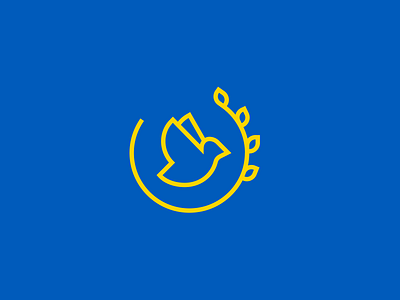Ukraine abstract dove illustration love peace simple ukraine war