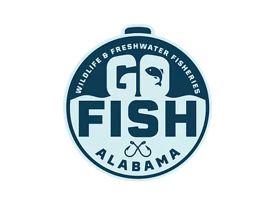Go Fish, Alabama! Logo Design alabama community conservation design fish fisheries fishing government logo outdoors outreach program