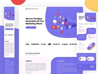 Marketing Homepage design download figma home page homepage design landing page design marketing design marketing homepage modern landing page product design purple purple theme sketch ui ui design ux website