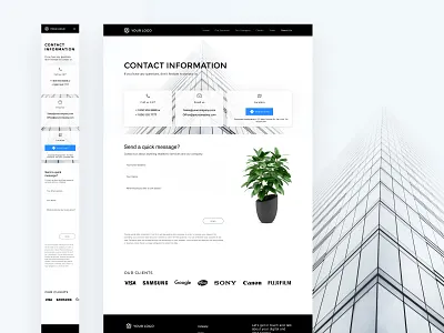 Contact Us Page contact contact us contactus download figma free free download in touch sketch