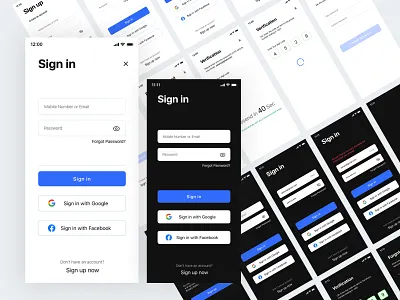 Signup and Lignin App designs download download mockup login registration sign in sign up signin signup