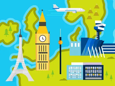 Map Clip 2d design europe flat graphic design illustration illustrator infographic map minimal vector