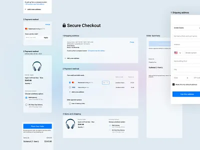 Checkout Page - eCommerce checkout checkout design checkout page download figma payment sketch
