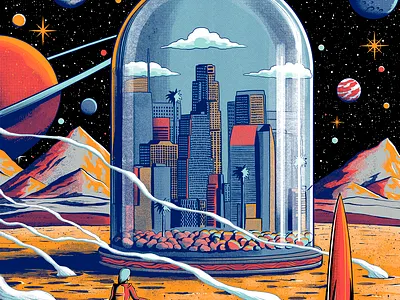 Eddie Vedder eddie vedder gig music pearl jam poster retro scifi show space