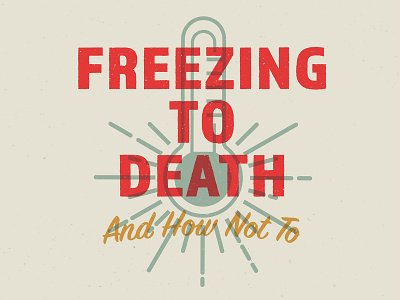 Freezing To Death agent death design editorial editorial illustration freezing hypno hypnoagent illustration illustrator photoshop typography