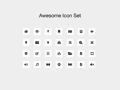 Font Awesome - Icon Set app design icon iconset illustration ui ux vector web