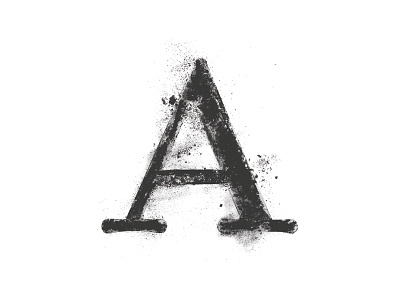 Logo for Anthropologie charcoal hand drawn logo typography