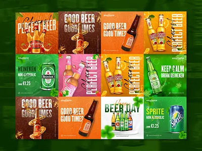 Social Media post design - Beer and Drink design drink facebook post flyer social media banner social media post social media stories
