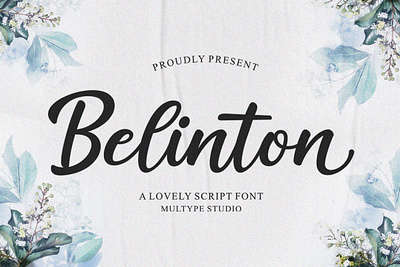Belinton - Lovely Script Font font fonts script font