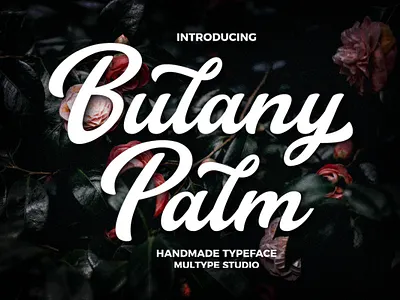 Bulany Palm - Handmade Font branding design font fonts script font typedesign typeface