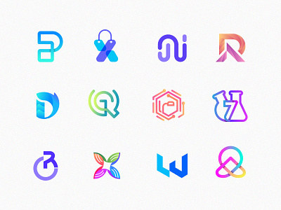 Logo Collection bio bolckchain branding crypto cyber fintech high tech identity lab lettering logo design logo mark medical tech modern monogram saas sicurity software technology unsued