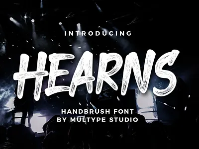 Hearns - Handbrush Font branding brush brushfont design font fonts script font typedesign typeface