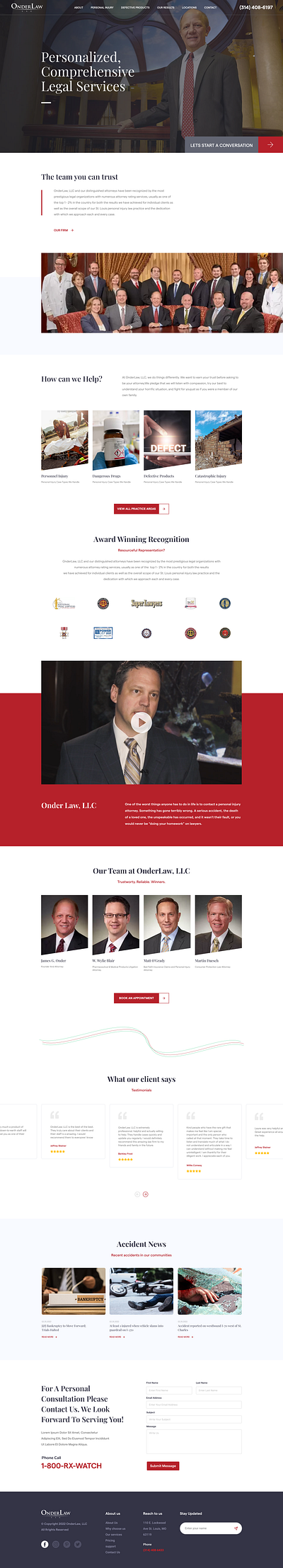 Attorney/Lawyer Website attorney graphic design lawyer lawyer website ui uidesign