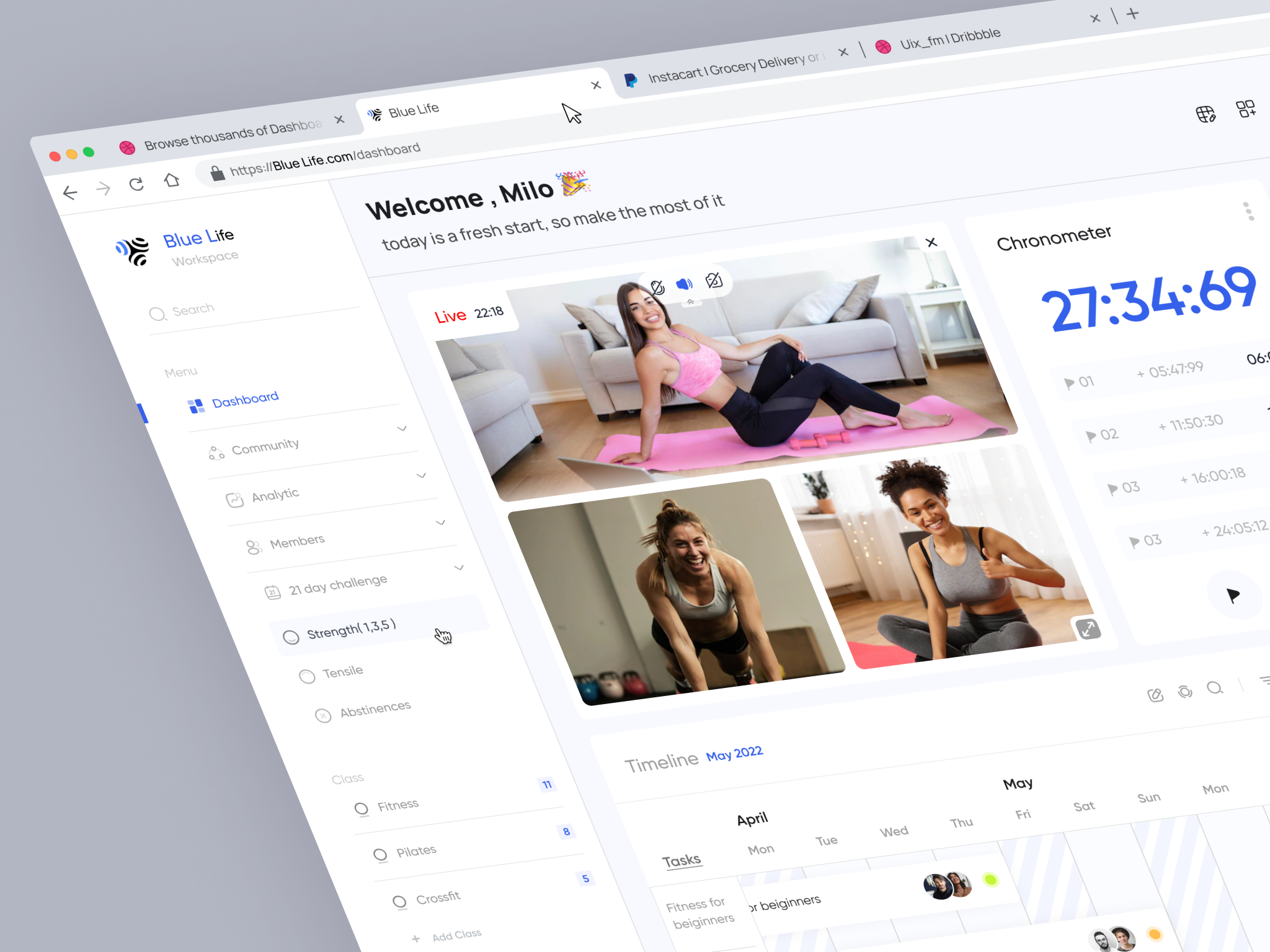 Sports Management Dashboard🏆 by Fateme Hatampour for Oniex™ on Dribbble