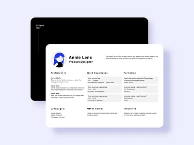 Free Portfolio Template app branding design designer free graphic design icon illustration logo portfolio resume template ui uiux ux vector