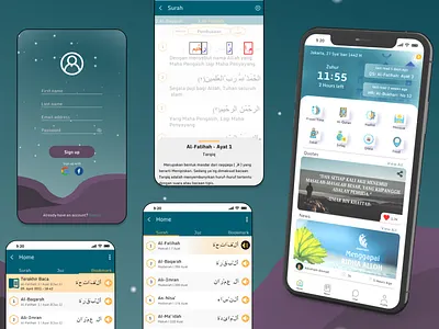Moslem app mobile moslem ui ux